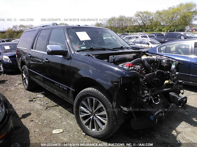 5LMJJ3JT1GEL08490 - 2016 LINCOLN NAVIGATOR L/SELECT BLACK photo 1