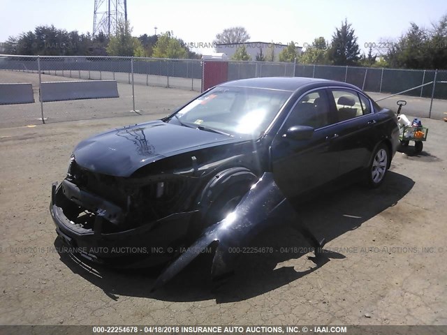 1HGCP26748A027945 - 2008 HONDA ACCORD EX BLACK photo 2