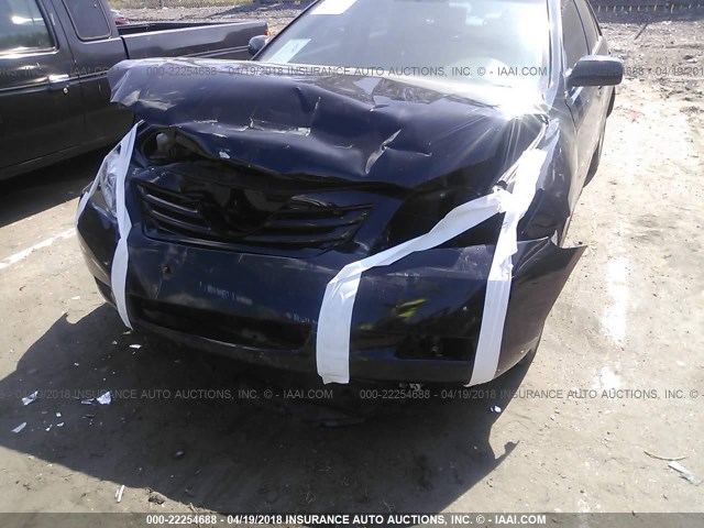 4T1BE46K78U196982 - 2008 TOYOTA CAMRY CE/LE/XLE/SE BLACK photo 6