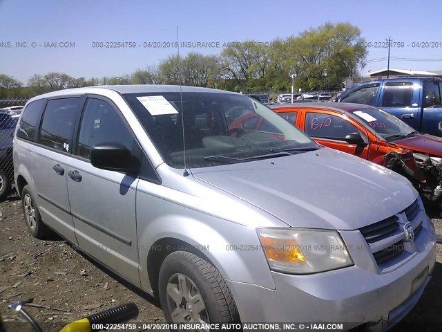 1D8HN44H18B170378 - 2008 DODGE GRAND CARAVAN SE SILVER photo 1