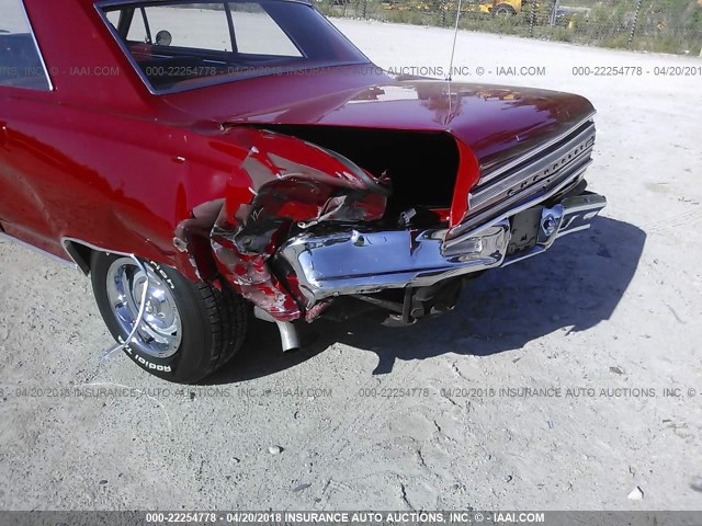 136375B152231 - 1965 CHEV CHEVELLE  RED photo 6