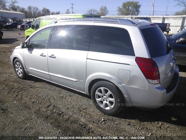 5N1BV28U68N103723 - 2008 NISSAN QUEST S/SE/SL SILVER photo 3