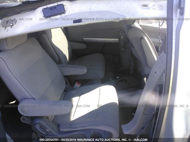 5N1BV28U68N103723 - 2008 NISSAN QUEST S/SE/SL SILVER photo 8