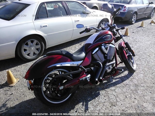 5VPXB36N0E3030023 - 2014 VICTORY MOTORCYCLES JACKPOT RED photo 4