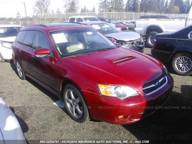 4S3BP676654314608 - 2005 SUBARU LEGACY GT LIMITED RED photo 1