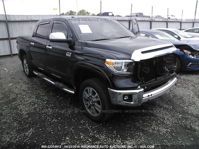 5TFAW5F10JX695542 - 2018 TOYOTA TUNDRA CREWMAX 1794/PLATINUM 黑色 照片 1