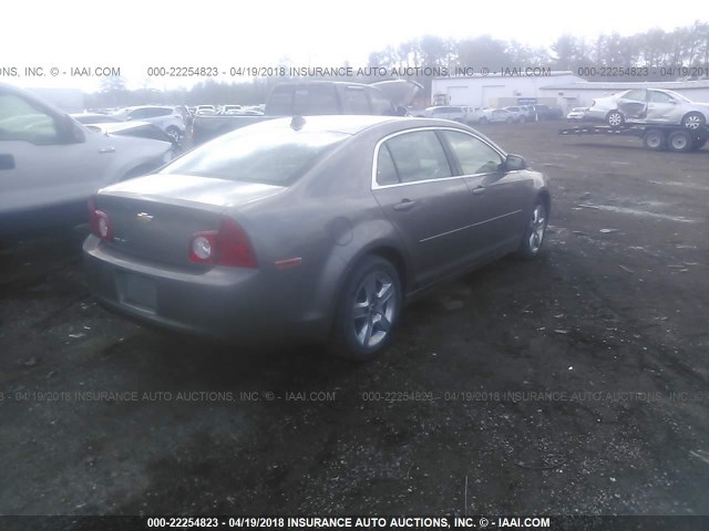 1G1ZB5E0XCF106716 - 2012 CHEVROLET MALIBU LS 棕色 照片 4