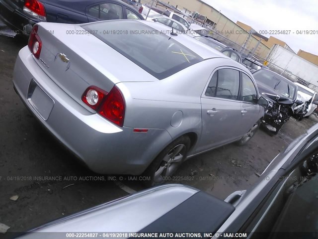 1G1ZC5E18BF204633 - 2011 CHEVROLET MALIBU 1LT 银色 照片 4