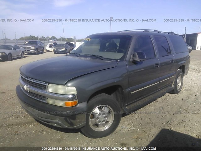 1GNEC16Z22J103773 - 2002 CHEVROLET SUBURBAN C1500 GRAY photo 2