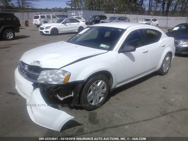 1B3BD4FB4BN598551 - 2011 DODGE AVENGER EXPRESS 白色 照片 2