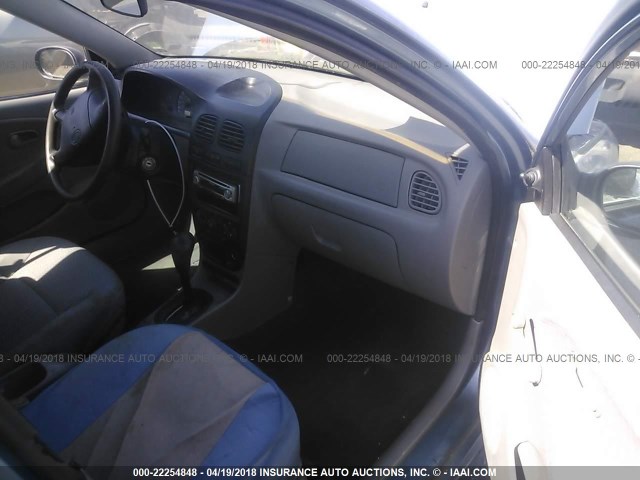 KNADC123616055151 - 2001 KIA RIO BLUE photo 5