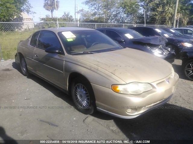 2G1WW12E0Y9280214 - 2000 CHEVROLET MONTE CARLO LS GOLD photo 1