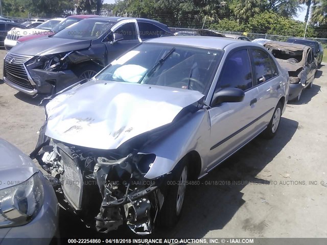 2HGES16384H583251 - 2004 HONDA CIVIC DX VP Gümüş foto 2