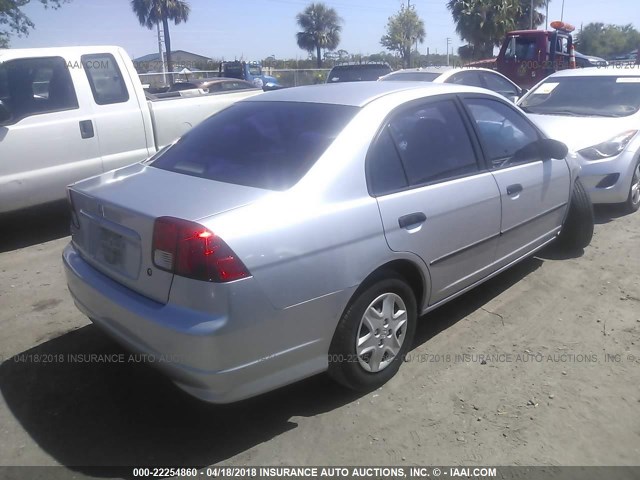 2HGES16384H583251 - 2004 HONDA CIVIC DX VP Gümüş foto 4