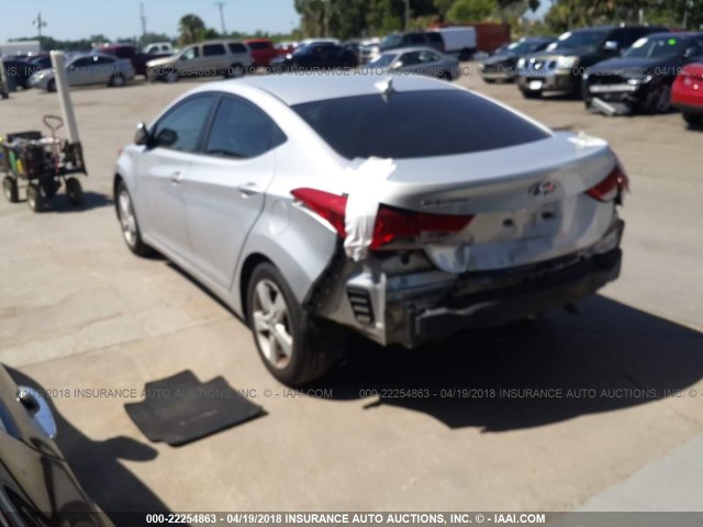 KMHDH4AE5BU158188 - 2011 HYUNDAI ELANTRA GLS/LIMITED SILVER photo 3