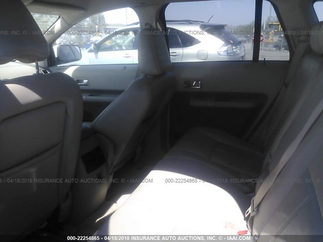 2FMDK48C27BA77555 - 2007 FORD EDGE SEL CREAM photo 8