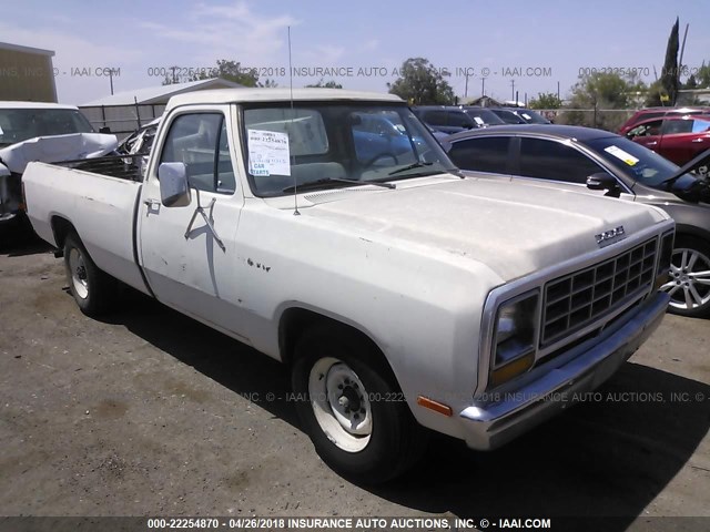 1B7JD24R4CS273240 - 1982 DODGE D-SERIES D200/D250 WHITE photo 1