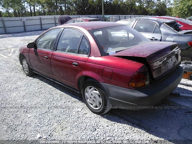 1G8ZF5282WZ234855 - 1998 SATURN SL MAROON photo 3