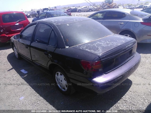 1G8ZH5289YZ193105 - 2000 SATURN SL1 BURGUNDY photo 3