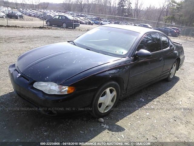 2G1WX12K439133471 - 2003 CHEVROLET MONTE CARLO SS შავი ფოტო 2