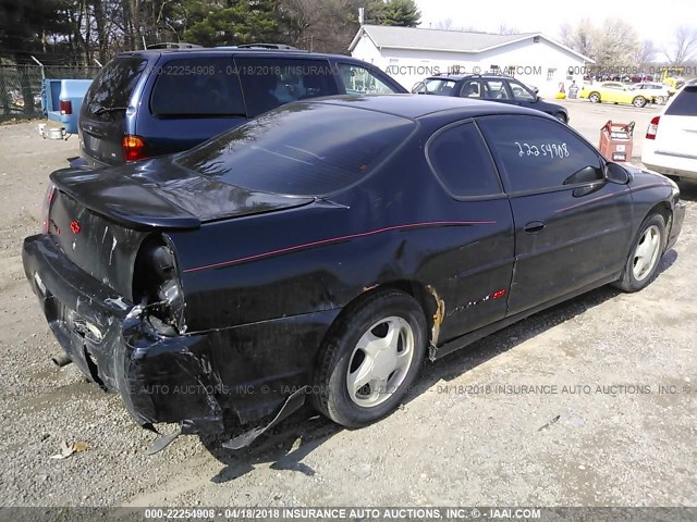 2G1WX12K439133471 - 2003 CHEVROLET MONTE CARLO SS შავი ფოტო 4