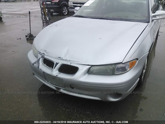 1G2WK52J72F238360 - 2002 PONTIAC GRAND PRIX SE SILVER photo 6