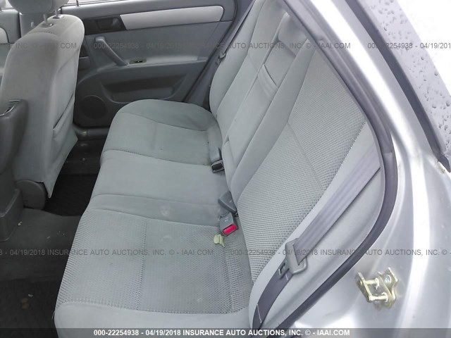 KL5JD56Z37K602391 - 2007 SUZUKI FORENZA CONVENIENCE/POPULAR SILVER photo 8