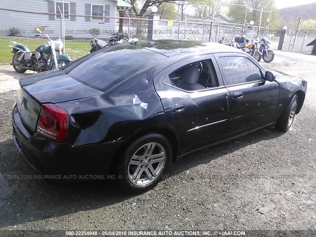 2B3KA53H96H488536 - 2006 DODGE CHARGER R/T BLACK photo 4