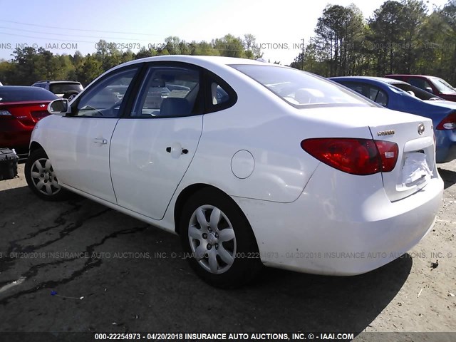 KMHDU46D68U476759 - 2008 HYUNDAI ELANTRA GLS/SE/LIMITED WHITE photo 3