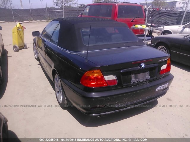 WBABS33401JY54465 - 2001 BMW 325 CI BLACK photo 3