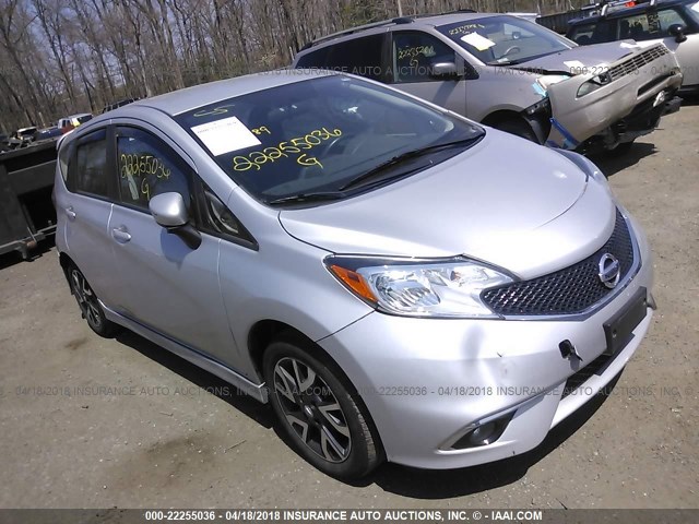 3N1CE2CP6FL443660 - 2015 NISSAN VERSA NOTE S/S PLUS/SV/SL/SR SILVER photo 1