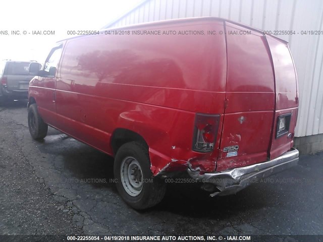 1FTSE34L44HA59768 - 2004 FORD ECONOLINE E350 SUPER DUTY VAN RED photo 3