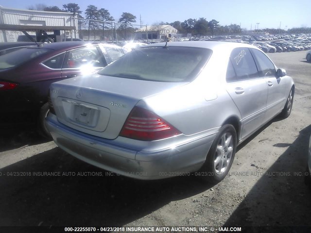 WDBNG83J96A483087 - 2006 MERCEDES-BENZ S 430 4MATIC SILVER photo 4