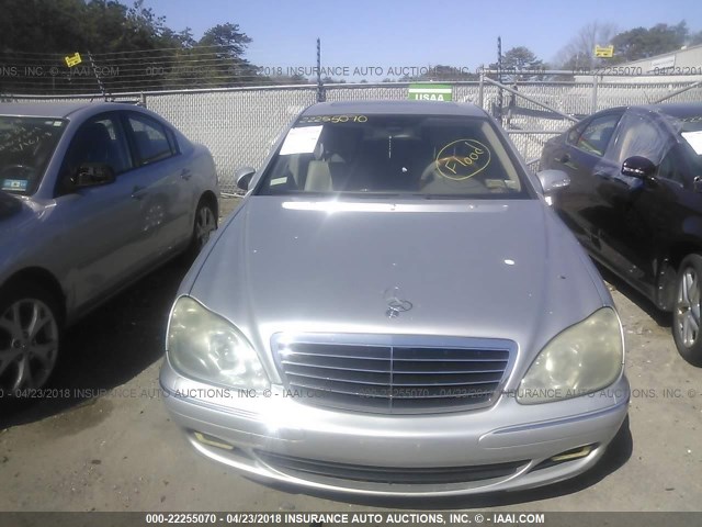 WDBNG83J96A483087 - 2006 MERCEDES-BENZ S 430 4MATIC SILVER photo 6