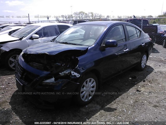 3N1CN7AP4DL826462 - 2013 NISSAN VERSA S/S PLUS/SV/SL BLUE photo 2