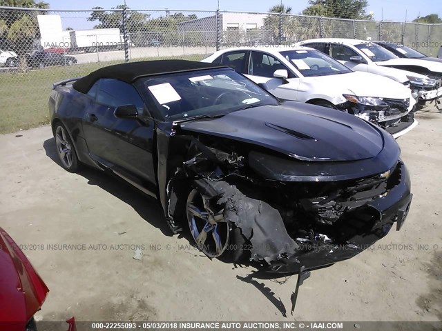 1G1FF3D79J0103462 - 2018 CHEVROLET CAMARO SS BLACK photo 1