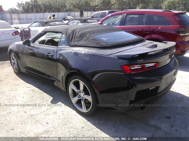 1G1FF3D79J0103462 - 2018 CHEVROLET CAMARO SS BLACK photo 3