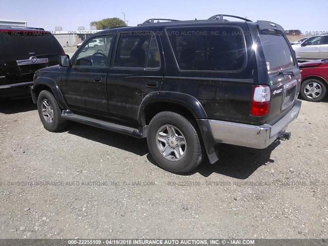 JT3GN86R420251938 - 2002 TOYOTA 4RUNNER SR5 BLACK photo 3