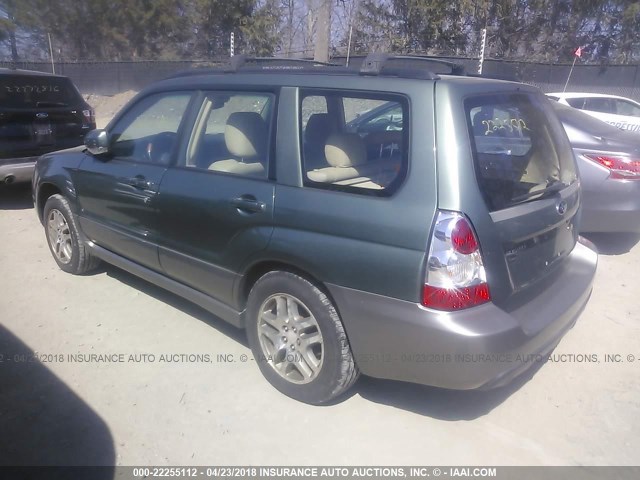 JF1SG67666H727046 - 2006 SUBARU FORESTER 2.5X LL BEAN GREEN photo 3