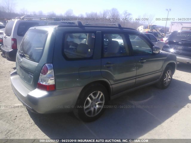 JF1SG67666H727046 - 2006 SUBARU FORESTER 2.5X LL BEAN GREEN photo 4