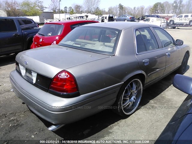 2FAFP71W23X141049 - 2003 FORD CROWN VICTORIA POLICE INTERCEPTOR Champagne photo 4