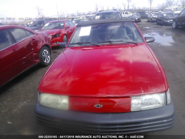 1G1JC34T8R7299767 - 1994 CHEVROLET CAVALIER RS RED photo 6