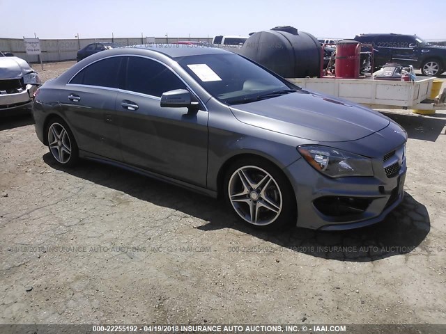 WDDSJ4GB9FN275274 - 2015 MERCEDES-BENZ CLA 250 4MATIC GRAY photo 1