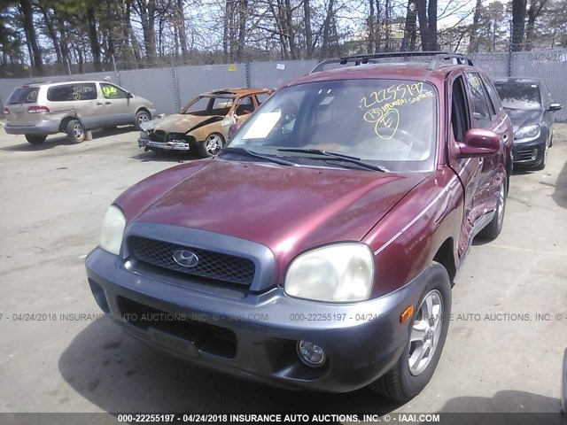 KM8SC13D23U393318 - 2003 HYUNDAI SANTA FE GLS/LX RED photo 2