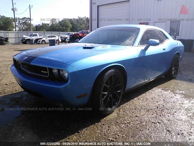 2B3CJ7DW6AH131434 - 2010 DODGE CHALLENGER SRT-8 蓝色 照片 2