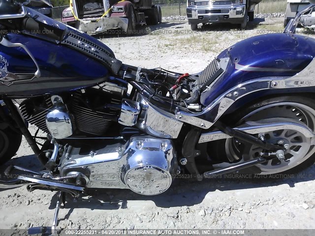 1HD1BX5167Y082268 - 2007 HARLEY-DAVIDSON FLSTF BLUE photo 8