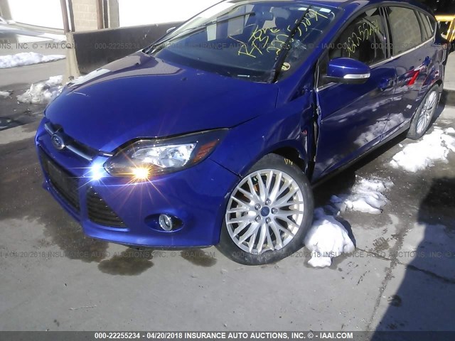 1FADP3N20EL448811 - 2014 FORD FOCUS TITANIUM BLUE photo 6