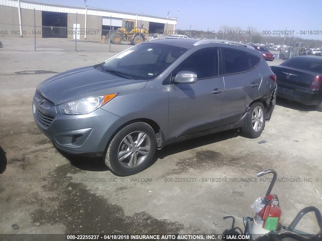 KM8JU3AC5CU340451 - 2012 HYUNDAI TUCSON GLS/LIMITED GRAY photo 2