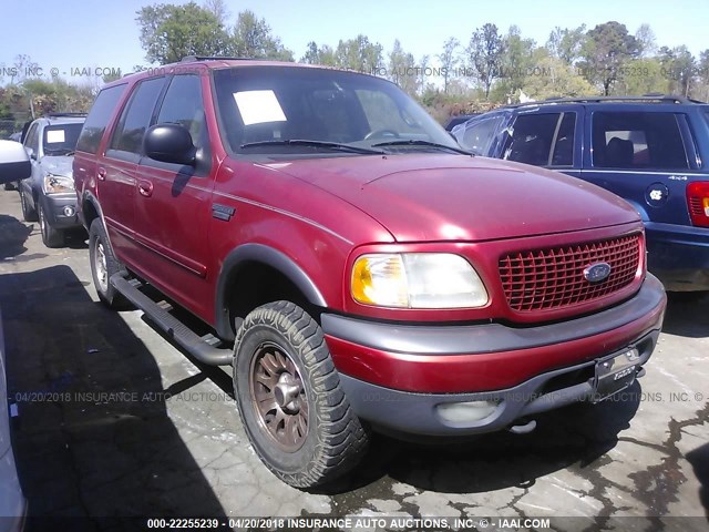 1FMRU1667YLB72545 - 2000 FORD EXPEDITION XLT RED photo 1