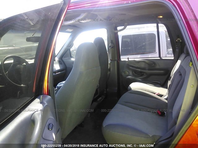 1FMRU1667YLB72545 - 2000 FORD EXPEDITION XLT RED photo 8
